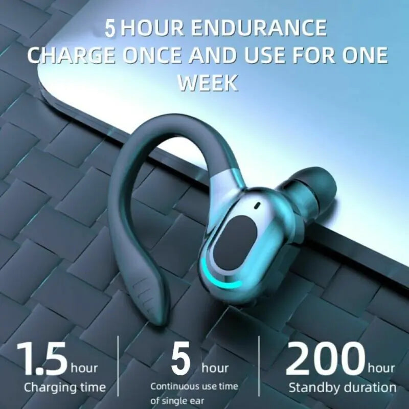 Auriculares Estéreo Inalámbricos con Bluetooth 5.1, Auriculares tipo Gancho para la Oreja